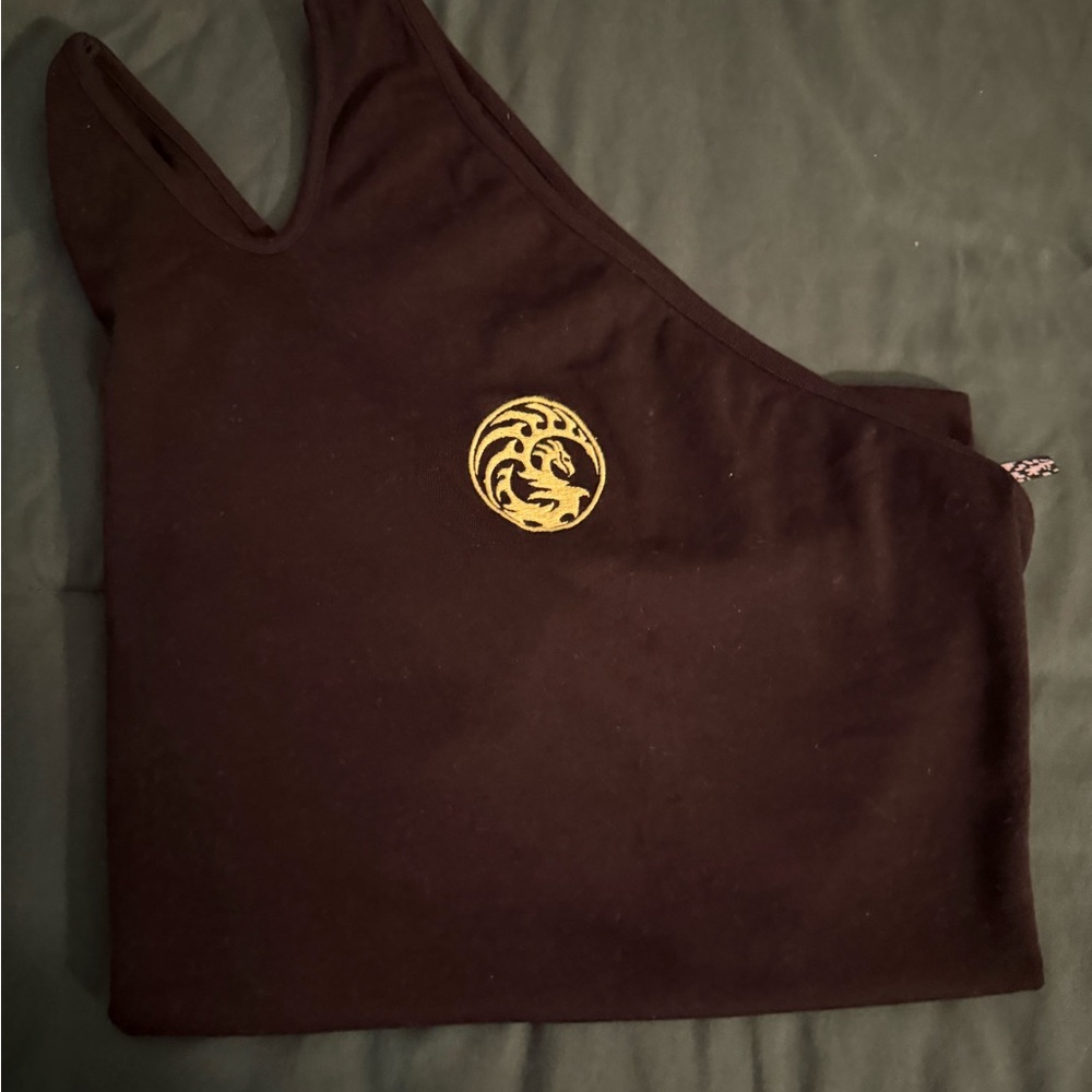 ASOS Men One Shoulder Asymmetric Long Sleeve Top